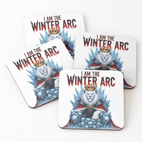 Item preview, I Am The Winter Arc - Snow Lion King Ice Throne of Skulls designed and sold by MegzDesign.