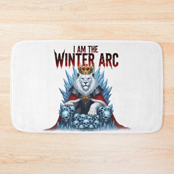 Item preview, I Am The Winter Arc - Snow Lion King Ice Throne of Skulls designed and sold by MegzDesign.