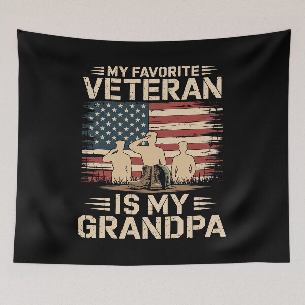 Item preview, My Favorite Veteran Is My Grandpa Veterans Day designed and sold by JonGogue.