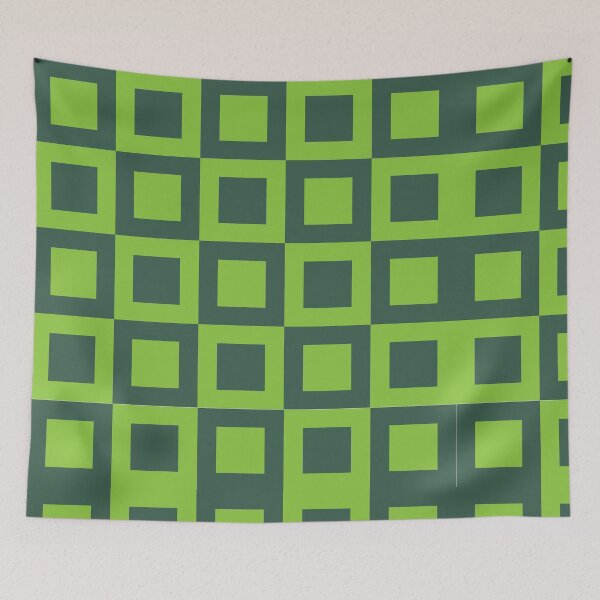 Item preview, Green Squares Geometric designed and sold by Nisha Prabhu.