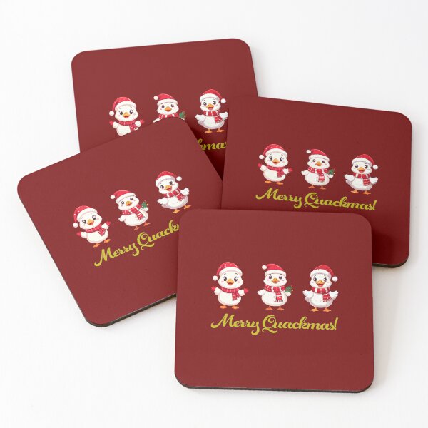 Item preview, Cute Christmas Duck Trio – Adorable Holiday Duck Illustration in Santa Hats designed and sold by DeeLulu.