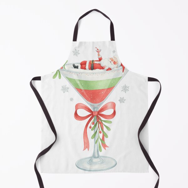 Item preview, Funny Santa Lounging in Christmas Cocktail Watercolor Art designed and sold by haitrieuic96.