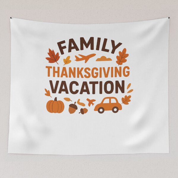 Item preview, Family Vacation Family Thanksgiving T-Shirt, matching family trip Gift, fall holiday reunion Graphic Tee, turkey day family Graphic Tee designed and sold by fabricutie.