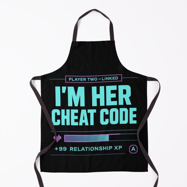 Item preview, I’m Her Cheat Code Neon Gamer Couple HUD Design designed and sold by POD DYNASTY | Original Print On Demand T-Shirt Graphics.