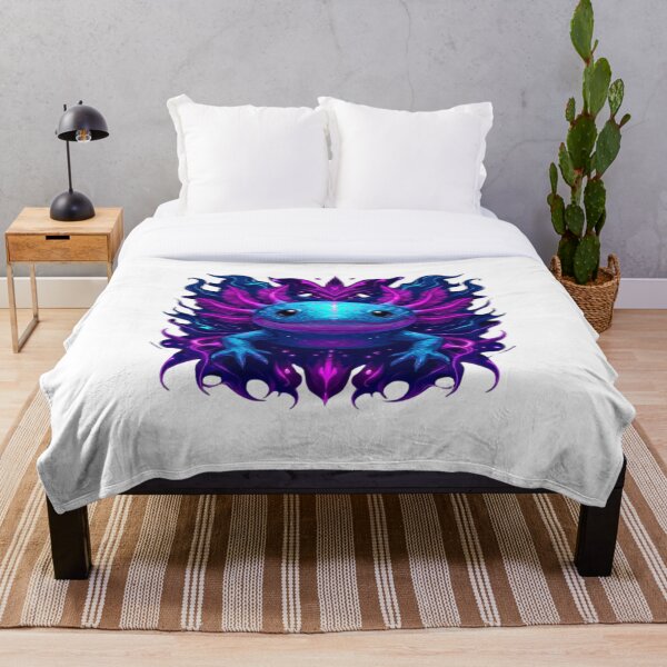 Item preview, Psychedelic Galaxy Axolotl – Vibrant Neon Pink Fantasy Animal designed and sold by MadeByACJ.