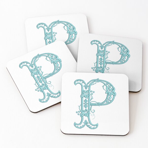 Item preview, Monogram P Vintage Style Alphabet Letter designed and sold by TikkiMakes.