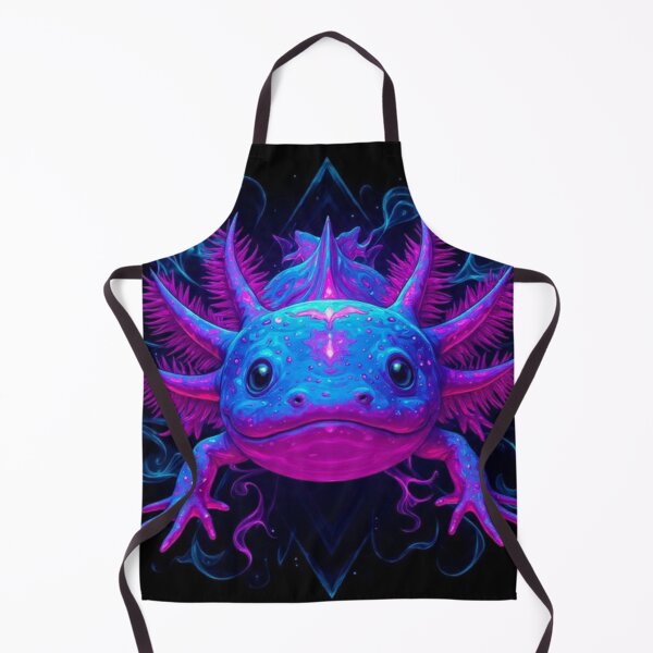 Item preview, Trippy Pink Axolotl – Glowing Cosmic Amphibian Fantasy Illustration designed and sold by MadeByACJ.