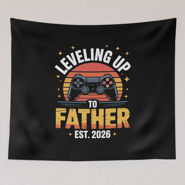 Item preview, Leveling Up to Father Est. 2026 Gamer Dad designed and sold by Gogetgiggles.