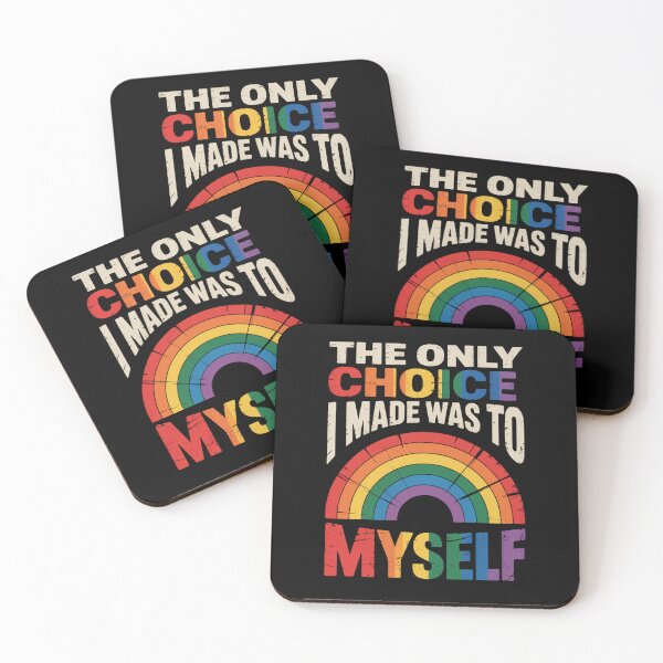Item preview, Only Choice I Made Be Myself Rainbow Gay Pride  designed and sold by JonGogue.