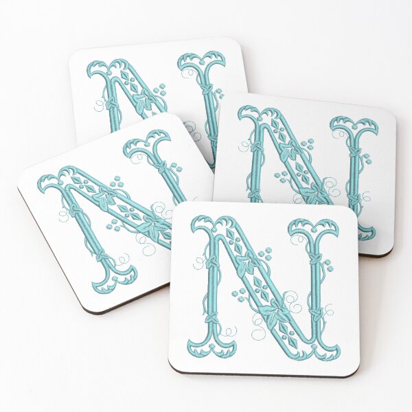 Item preview, Monogram N Vintage Style Alphabet Letter designed and sold by TikkiMakes.