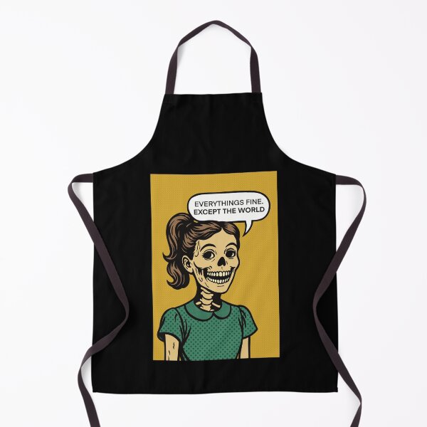 Item preview, Everything Fine Except The World PopCulture Zombie designed and sold by ChunkByChunk.