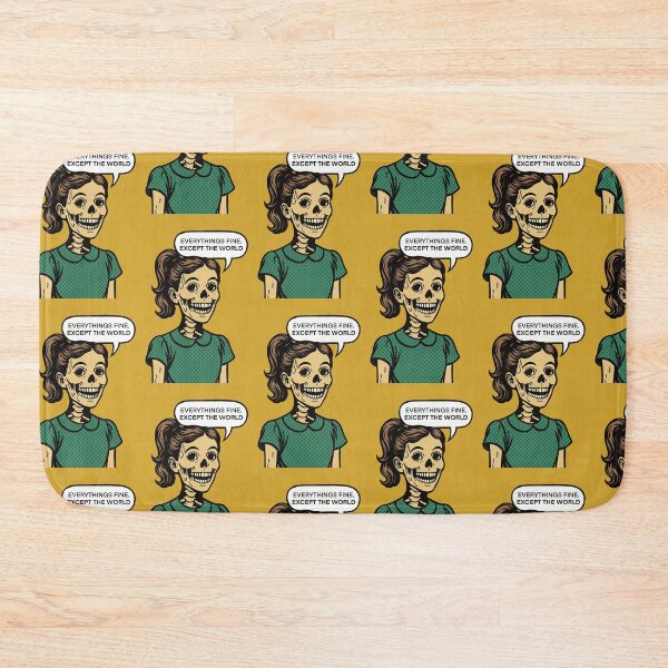 Item preview, Everything Fine Except The World PopCulture Zombie designed and sold by ChunkByChunk.