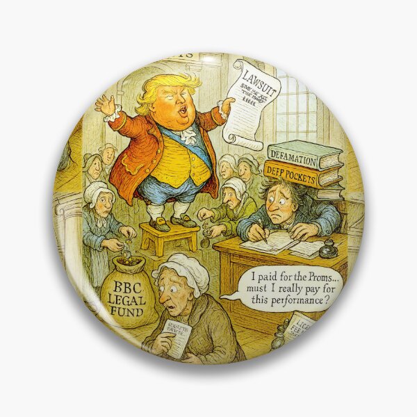 Sketching the News — #1: Trump, the BBC, and the Licence Fee Shake-Down Pin