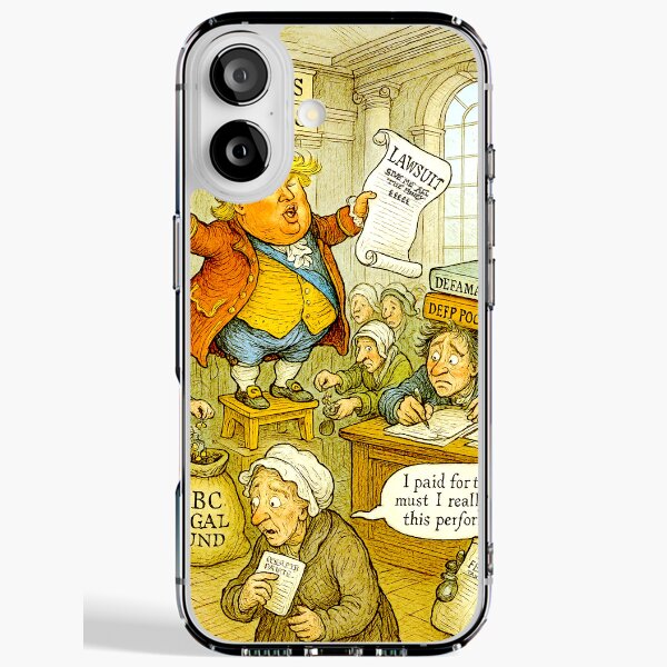 Sketching the News — #1: Trump, the BBC, and the Licence Fee Shake-Down iPhone Soft Case
