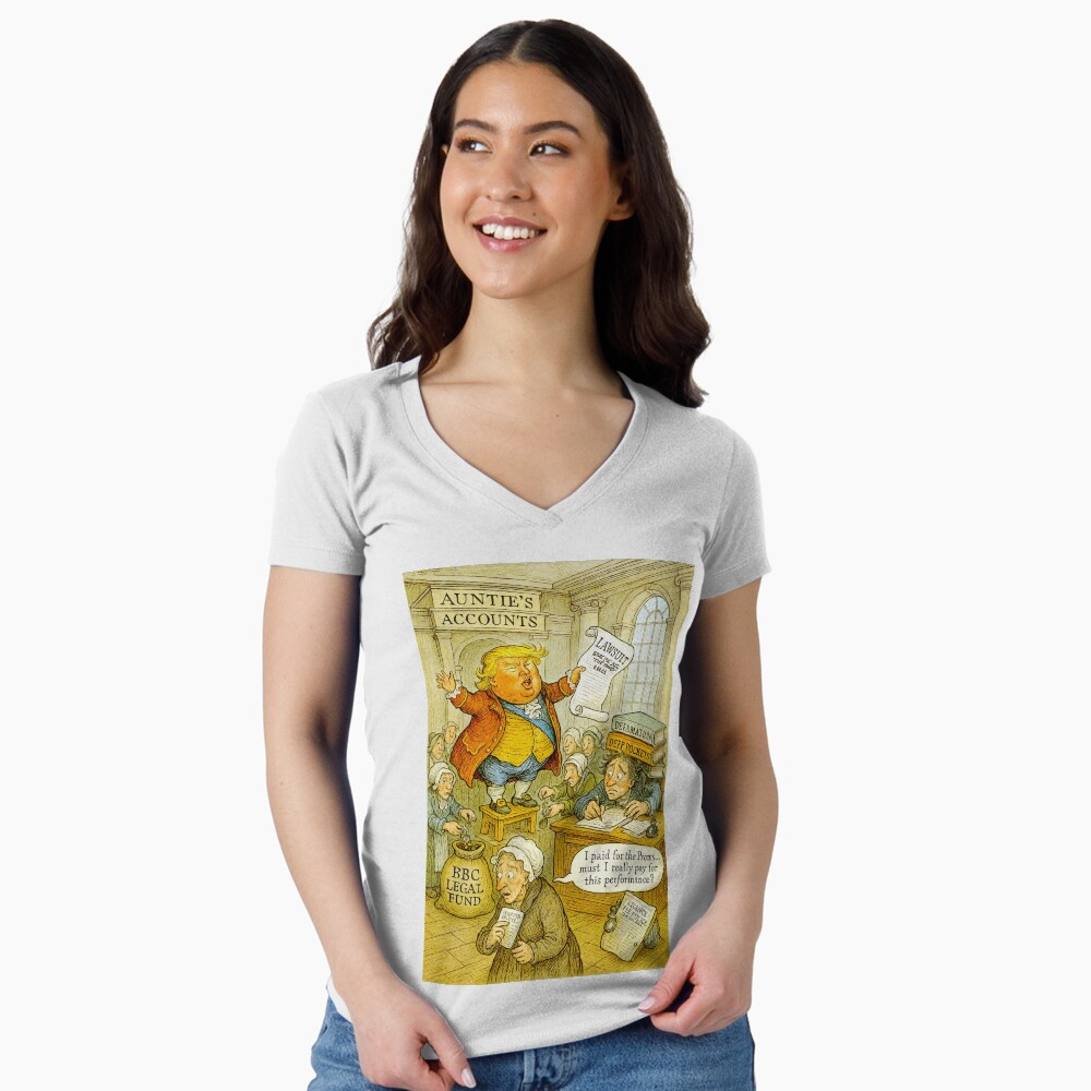 Item preview, Fitted V-Neck T-Shirt designed and sold by taletellerclub.