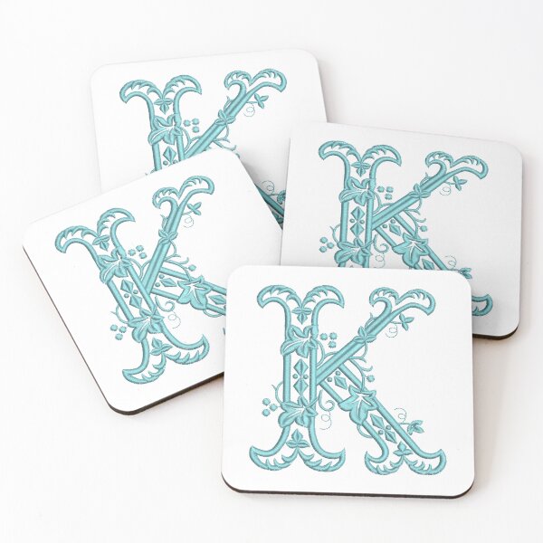 Item preview, Monogram K Vintage Style Alphabet Letter designed and sold by TikkiMakes.