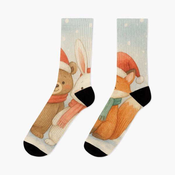 Item preview, Cute Christmas Animals Winter designed and sold by oiline-art.
