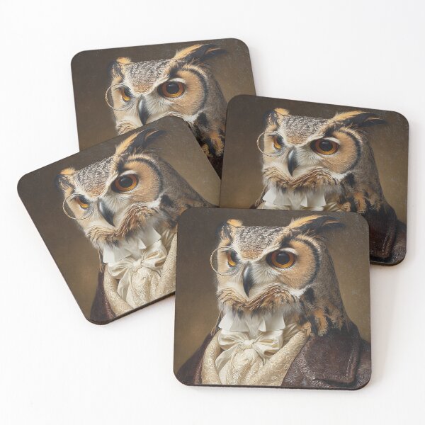 Item preview, Victorian Owl Gentleman Portrait designed and sold by SpecInkStudio.