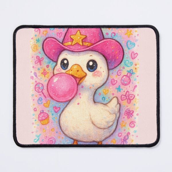 Item preview, Bubblegum Cowboy Goose Illustration – Funny Silly Goose in Cowboy Hat Art designed and sold by SpacedOutRITZ.