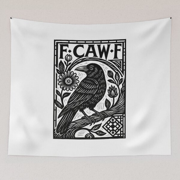 Item preview, Cuervo negro Fcawf Pájaro negro Cuervo gracioso Fcawf designed and sold by tadmercado.