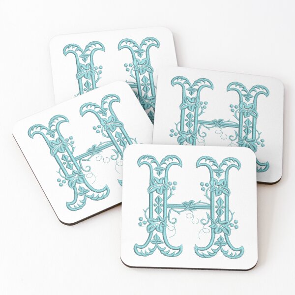 Item preview, Monogram H Vintage Style Alphabet Letter designed and sold by TikkiMakes.