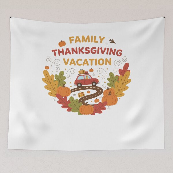 Item preview, Family Thanksgiving Vacation 2025 – Autumn Travel Holiday Matching Design designed and sold by fabricutie.