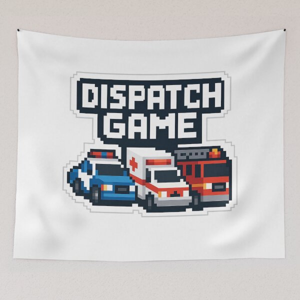 Item preview, Dispatch Game Pixel Art Sticker – Emergency Dispatcher Retro Gaming Design designed and sold by Gurjeetpixelart.