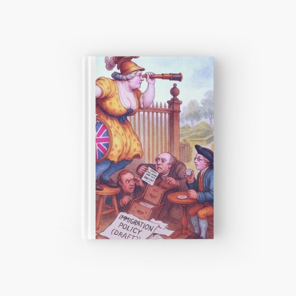 Sketching the News — #2: Britain Copies Denmark Without Reading the Instructions Hardcover Journal