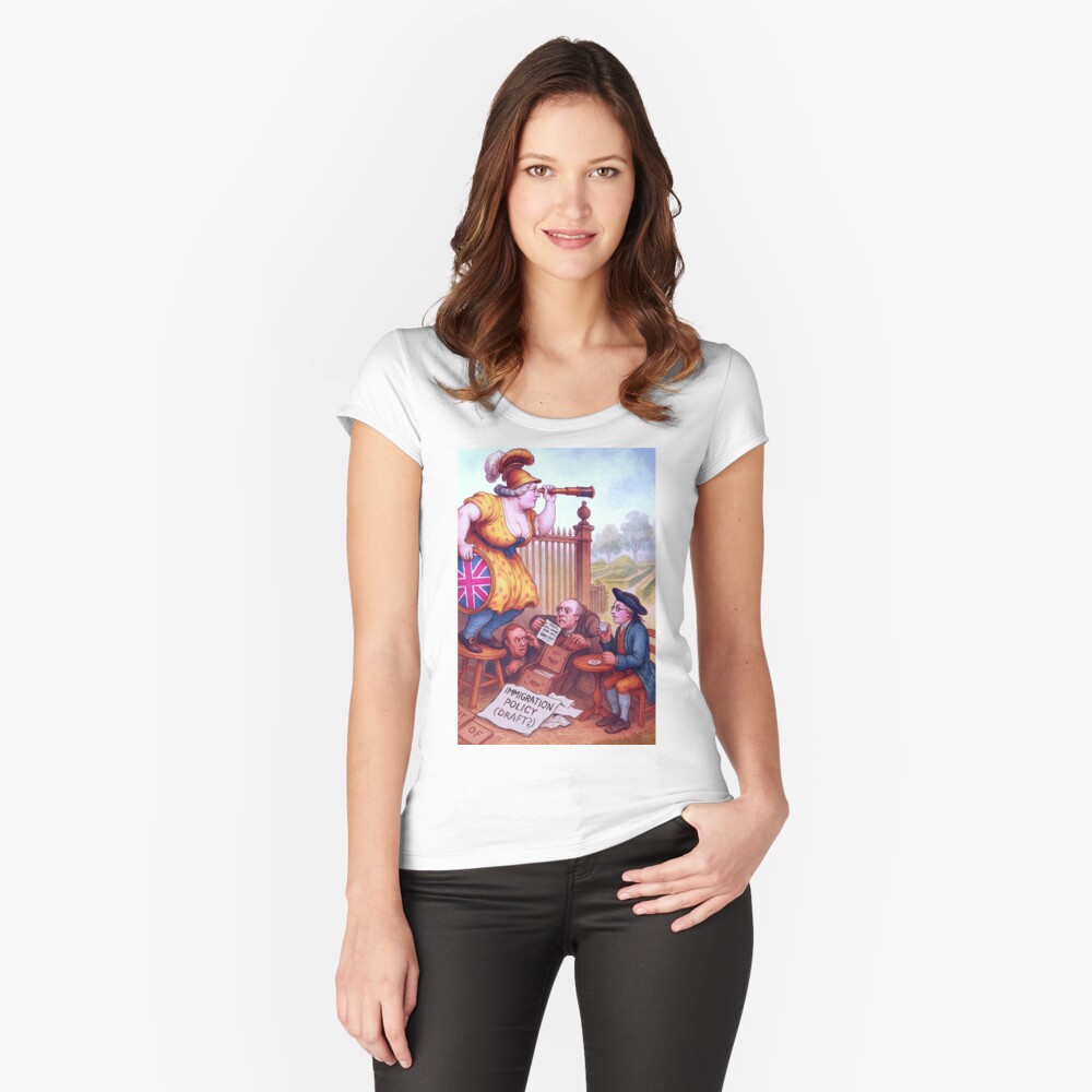 Item preview, Fitted Scoop T-Shirt designed and sold by taletellerclub.