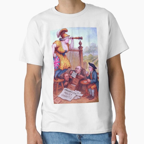 Sketching the News — #2: Britain Copies Denmark Without Reading the Instructions Classic T-Shirt