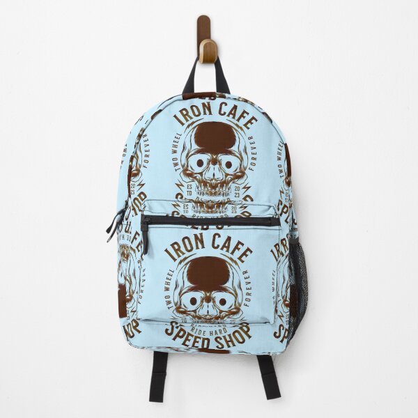 Item preview, Iron Cafe Speed Shop Skull – Vintage Biker Emblem designed and sold by creativerooney.