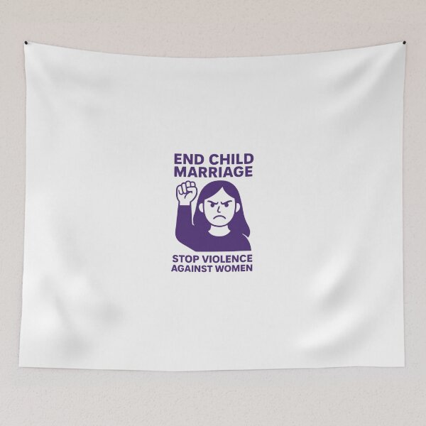 Item preview, End Child Marriage & Stop Violence Against Women designed and sold by Aseelomer479.