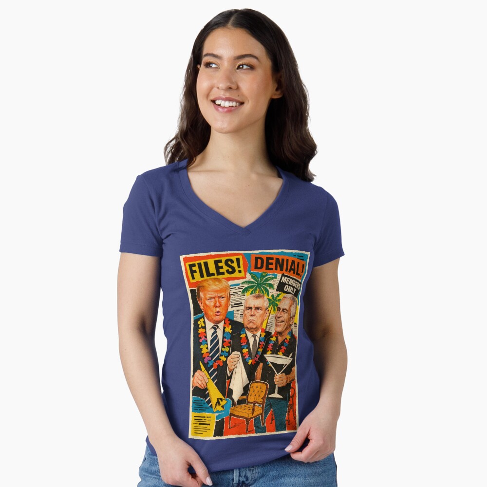 Item preview, Fitted V-Neck T-Shirt designed and sold by taletellerclub.