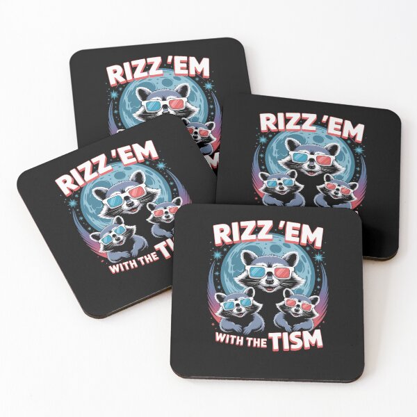 Item preview, Rizz Em With The Tism Raccoon  designed and sold by Veroniadic.