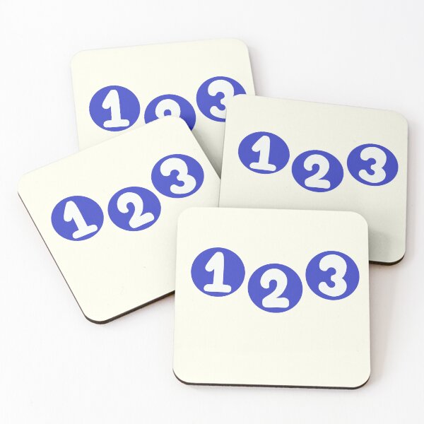 Item preview, Simple Bold 1 2 3 Number Circles designed and sold by Porpor Artwork.