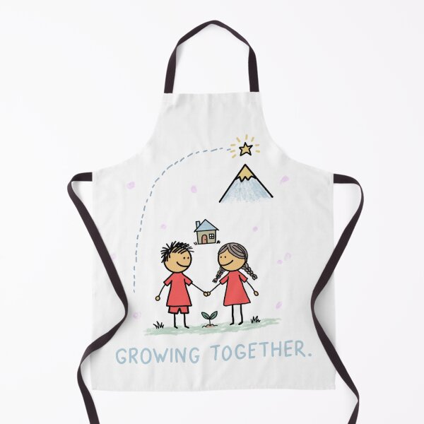 Item preview, Growing Together – Cute Couple Illustration About Love, Growth & Future Dreams designed and sold by Popstudio85.