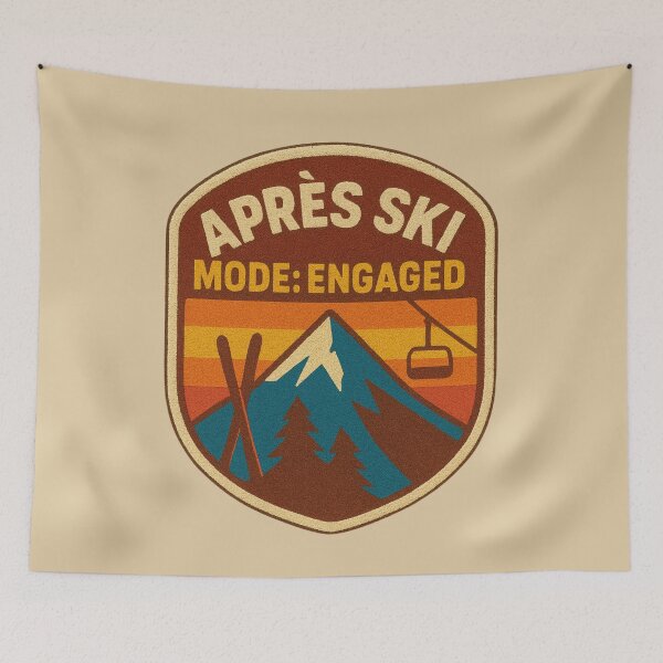 Item preview, Apès Ski Mode: Engaged Patch | Retro 70s 80s Vintage Skiing Gift designed and sold by Searching ideas.