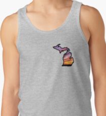 Michigan State Greats Lakes Sunset Design Tank Top