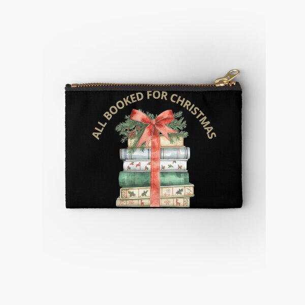 Item preview, Book Lover Christmas, All booked for Christmas,  Cozy Christmas Reading Club, Book Stack Christmas designed and sold by KolorellaS.