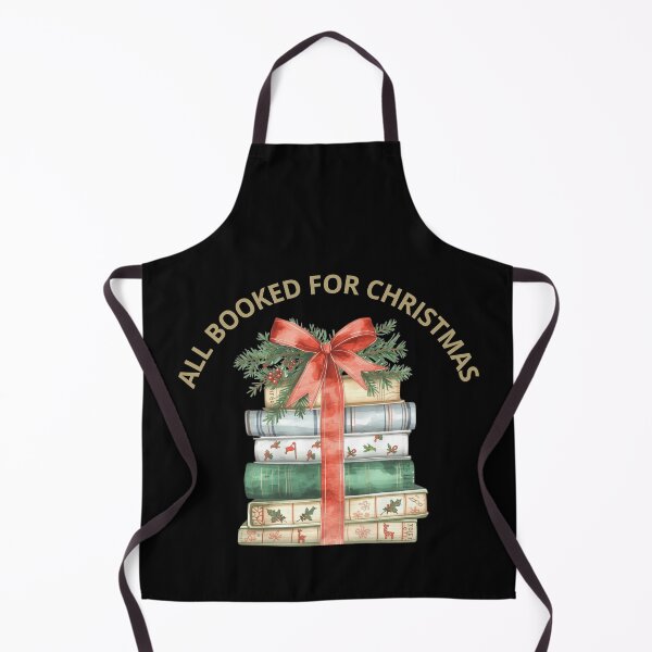 Item preview, Book Lover Christmas, All booked for Christmas, Cozy Christmas Reading Club, Book Stack Christmas designed and sold by KolorellaS.