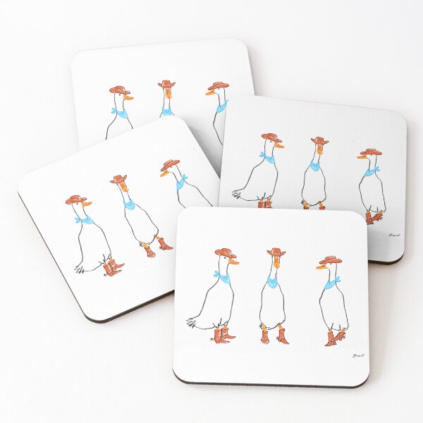 Item preview, Cowboy ducks  designed and sold by Jenea Kaitaz Art.