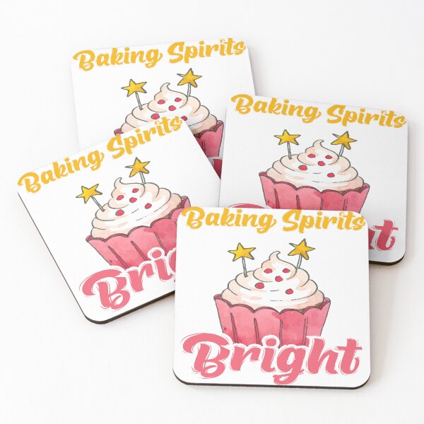 Item preview, Baking Spirits Bright Funny Christmas Cupcake T-Shirt designed and sold by SP Street Print.