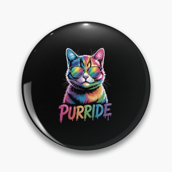 Item preview, Purride Gay Rights Rainbow Pride Month Lgbtq Cat  designed and sold by JonGogue.