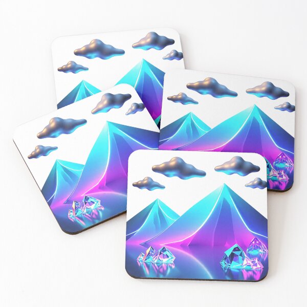 Item preview, Neon Crystal Mountains designed and sold by AGLATECH.