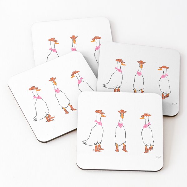 Item preview, Cowgirl ducks  designed and sold by Jenea Kaitaz Art.