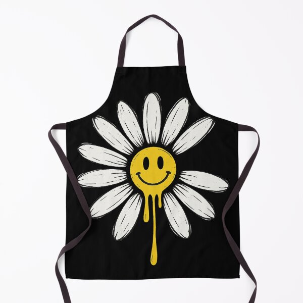 Item preview, Stylized Dripping Daisy Smiley – Grunge Flower Streetwear Art designed and sold by IBD-HOUS.