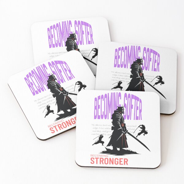 Item preview, Becoming Softer Becoming Stronger Warrior | Dark Aesthetic Mindset T-Shirt | Introvert Strong Fighting Mindset Design  designed and sold by YasirHamidDesigns .