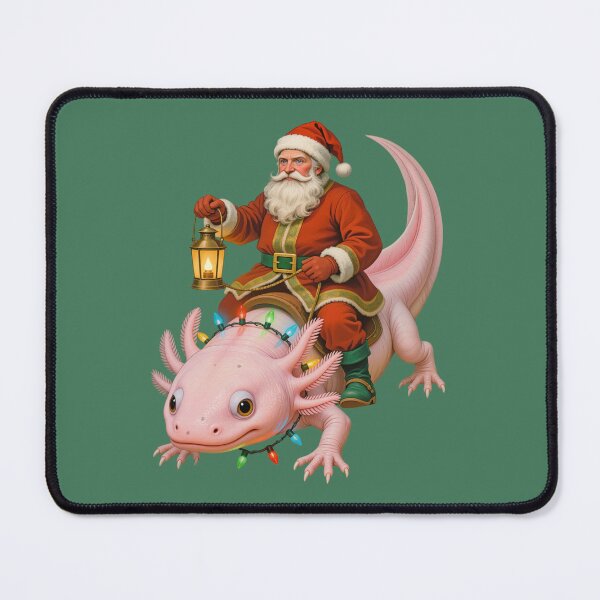 Item preview, Funny Santa riding a Axolotl designed and sold by Kamoufleur.