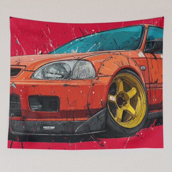Item preview, Graffiti sports car close-up designed and sold by PixelPack Design.