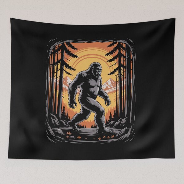 Item preview, Sasquatch Bigfoot Forest  designed and sold by Veroniadic.